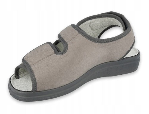 Sandały zdrowotne męskie 676 M006 Popielate