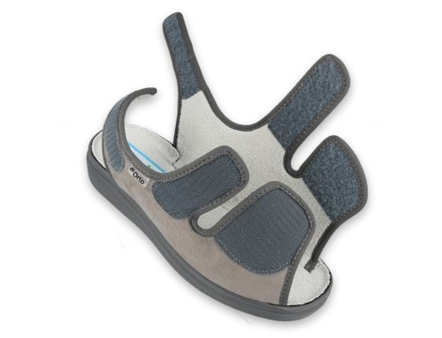 Sandały zdrowotne męskie 676 M006 Popielate