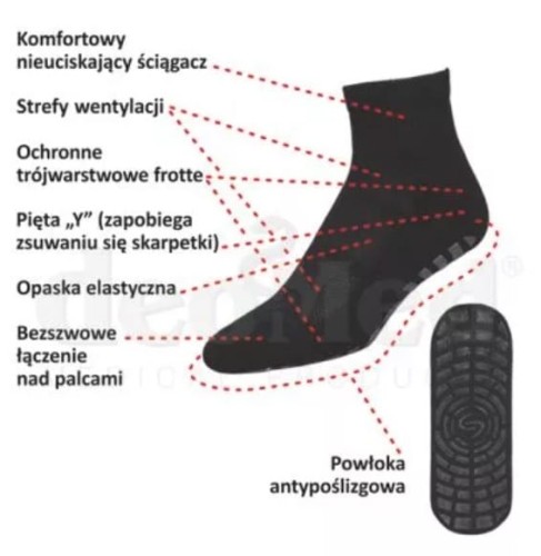 Skarpetki antypoślizgowe GYM non slip różowe