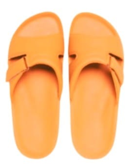 Klapki skórzane Dr Luigi pomarańczowy