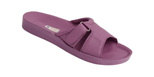 Klapki skórzane Dr Luigi fioletowe