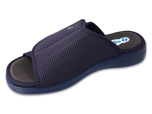 Klapki profilaktyczne męskie - Dr Orto 078M002 granatowe