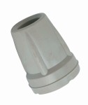 Nasadka PVC na kule  soft szara 18/40 mm