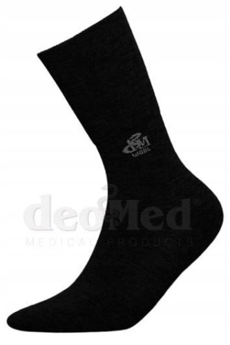 Skarpetki zdrowotne bezuciskowe bambusowe DeoMed Bamboo czarne